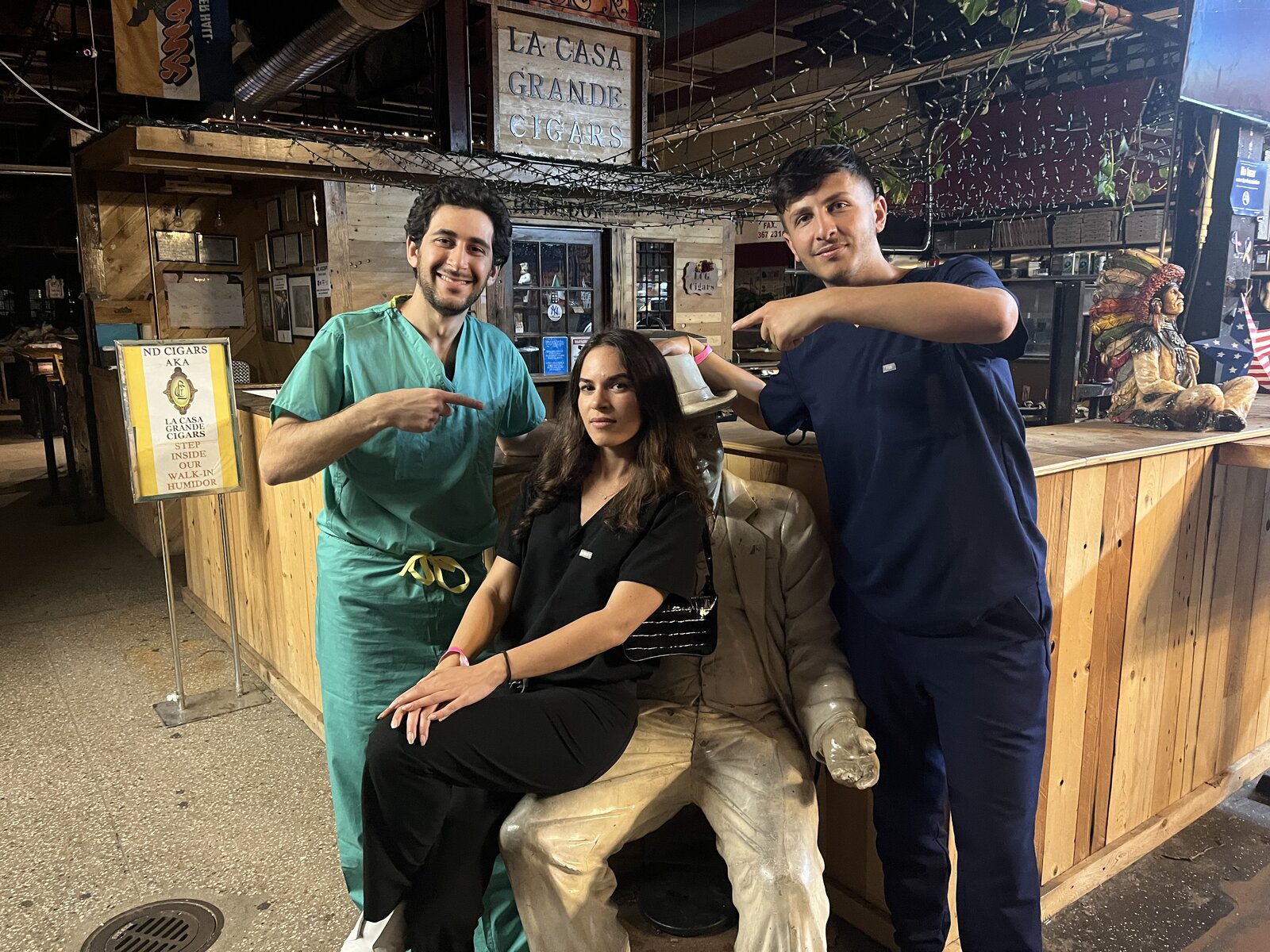 Dr. Shiloah with co-residents, moment 3