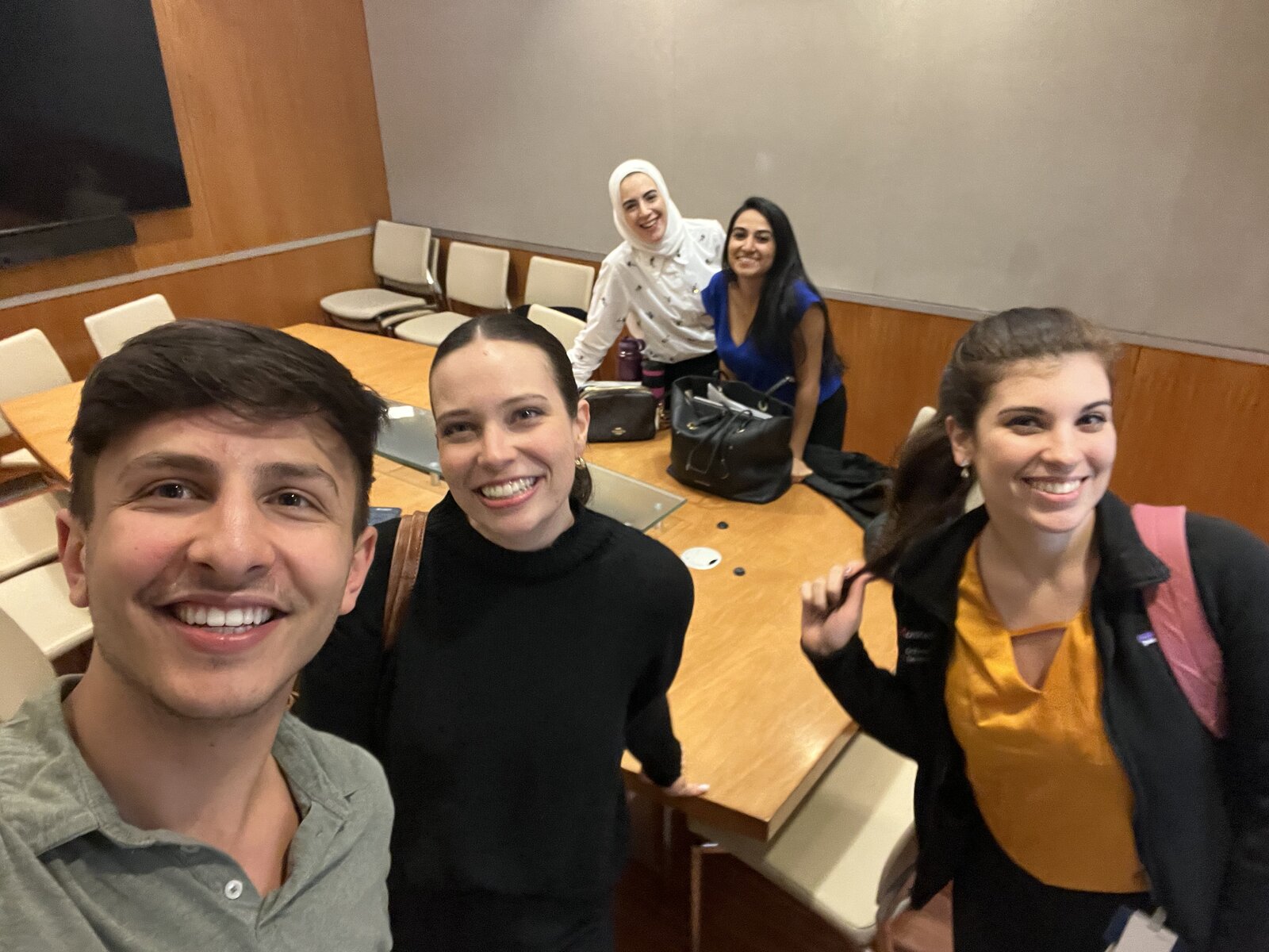 Dr. Shiloah with co-residents, moment 6