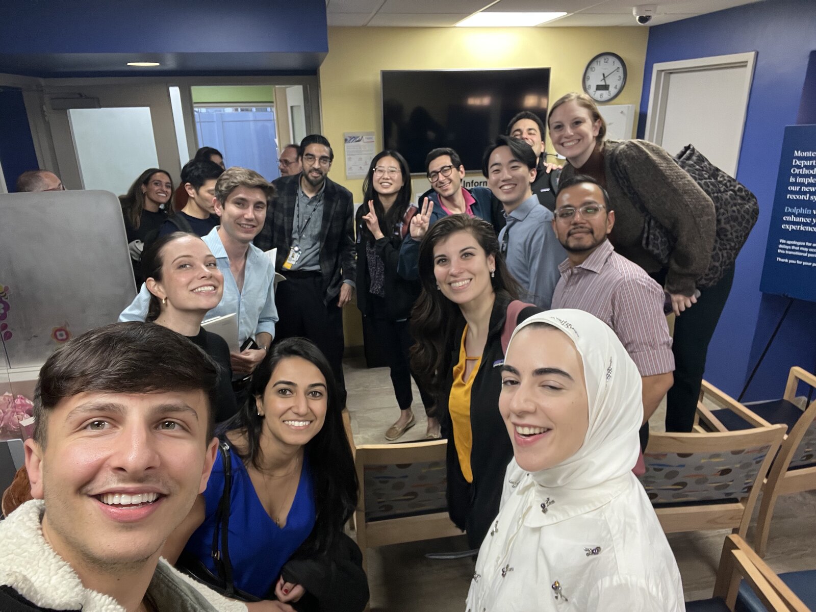 Dr. Shiloah with co-residents, moment 7