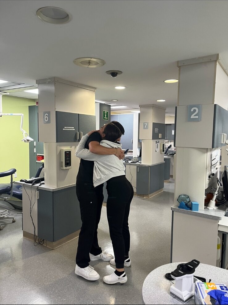 Dr. Shiloah with co-residents, moment 8