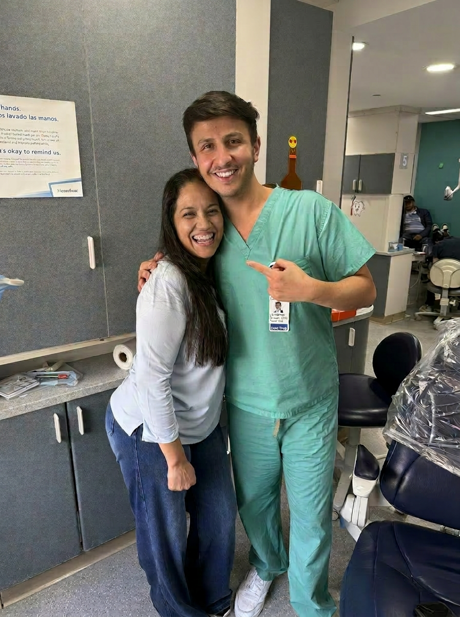 Gloria with Dr. Shiloah, moment 2